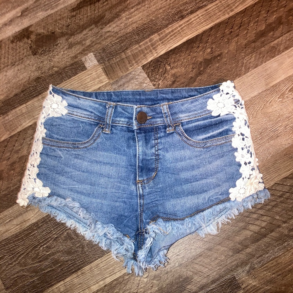 Lace short shorts